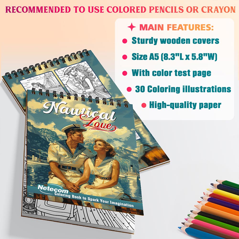 Netecom Nautical Love Coloring Sheets For Adults