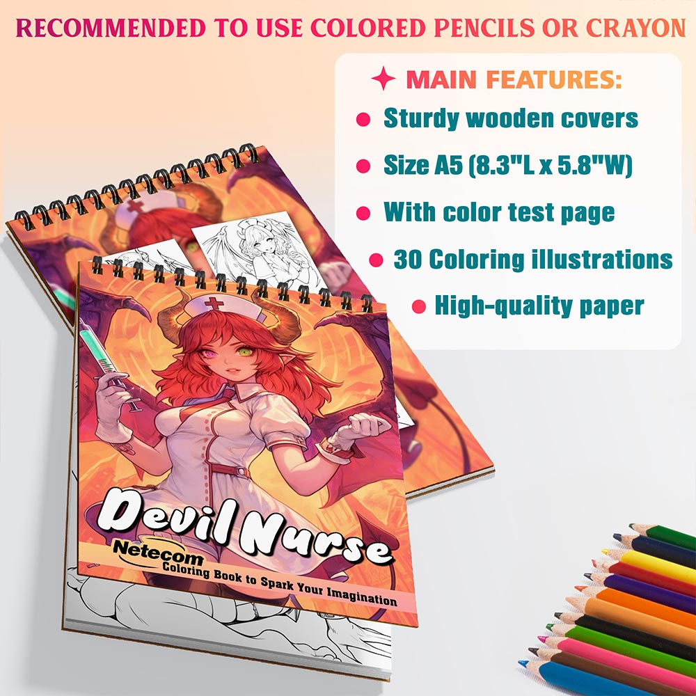 Netecom Devil Nurse Coloring Sheets For Adults
