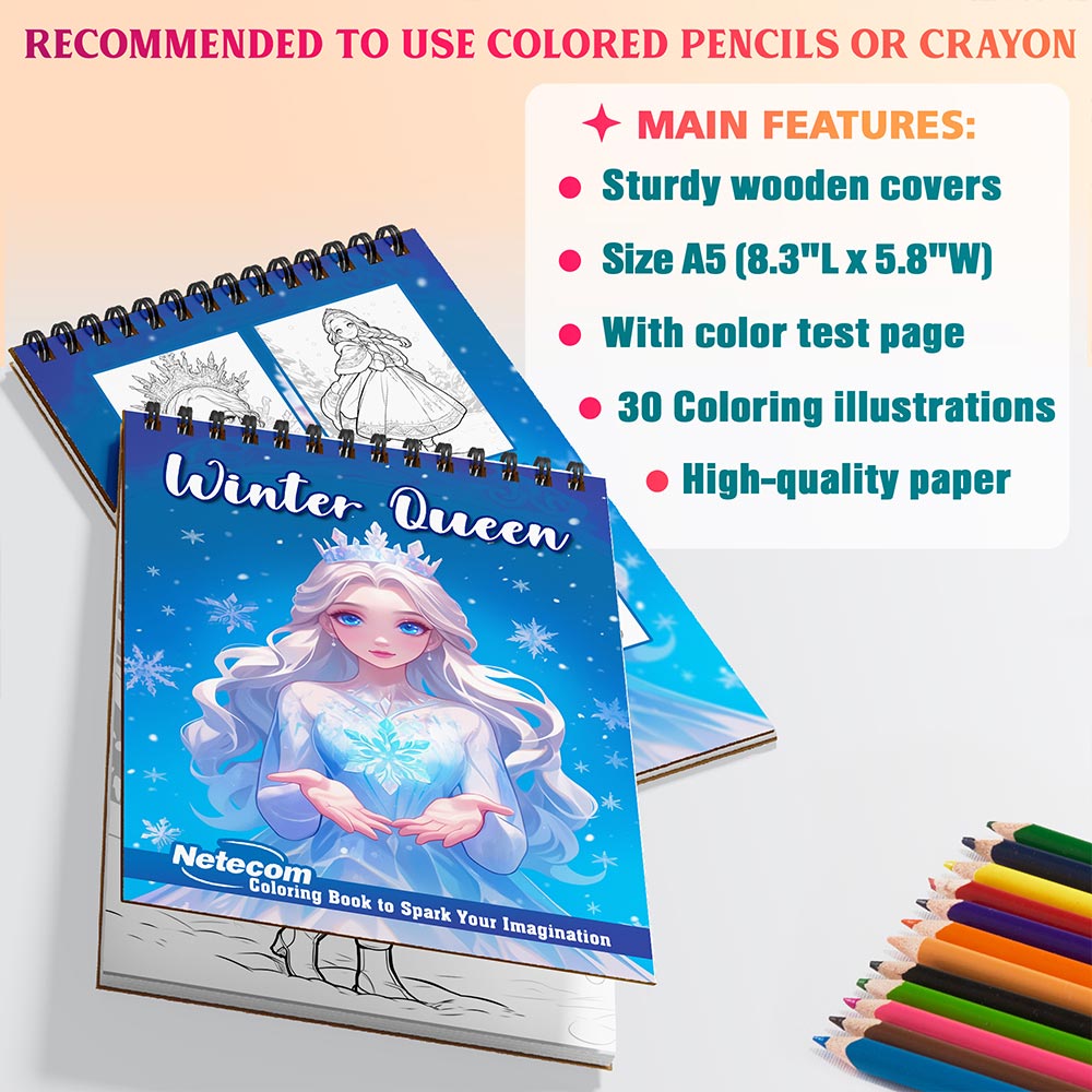 Netecom Winter Queen Coloring Sheets For Adults