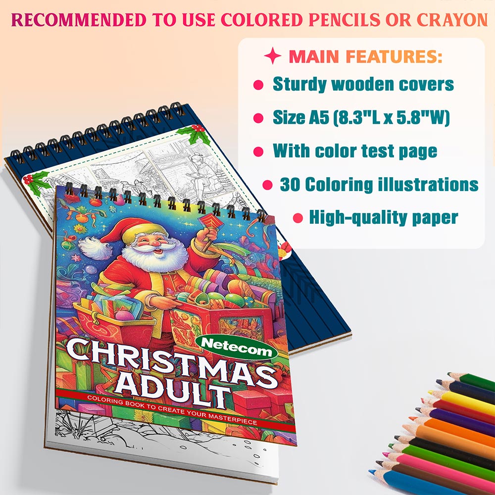 Netecom Christmas Adult Coloring Sheets For Adults