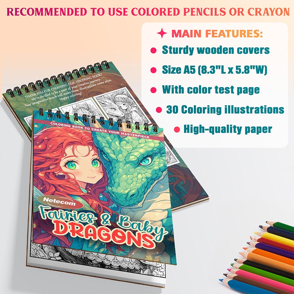 Netecom Fairies And Baby Dragons Coloring Sheets For Adults