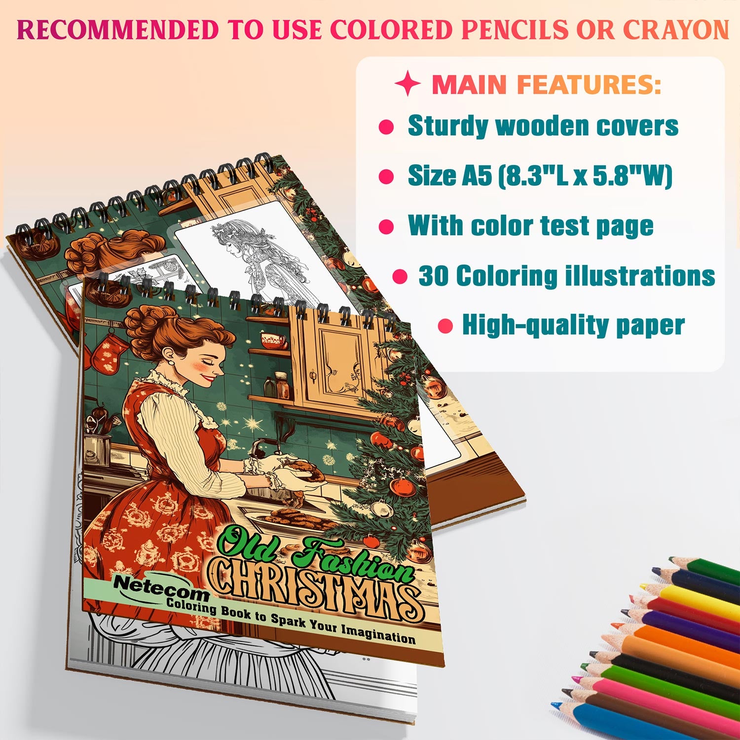 Netecom Old Fashion Christmas Coloring Sheets For Adults