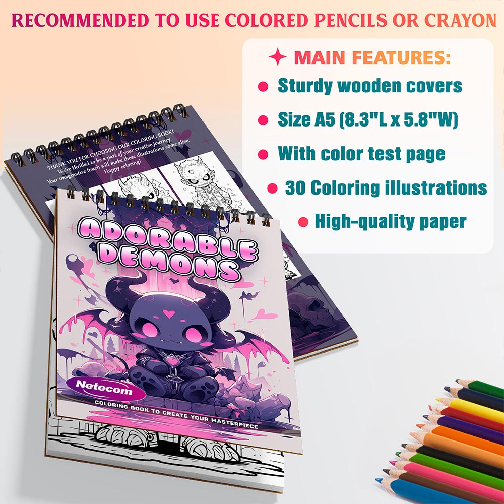 Adorable Demons Coloring Sheets For Adults