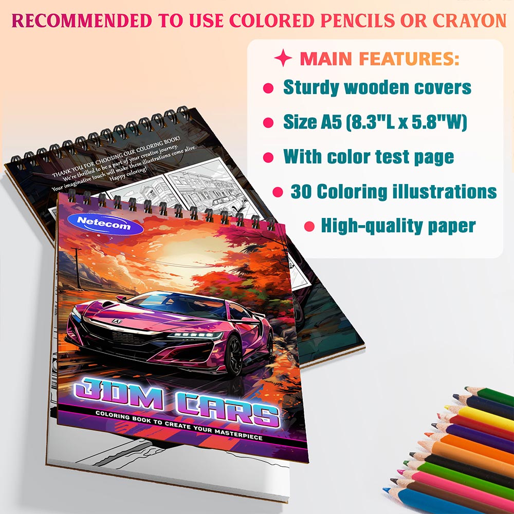 JDM Cars Coloring Sheets For Adults