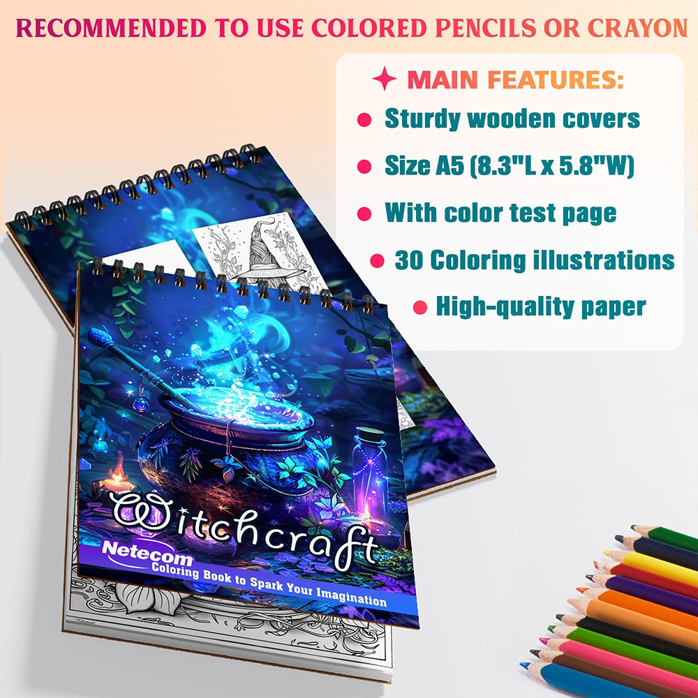 Netecom Witchcraft Coloring Sheets For Adults