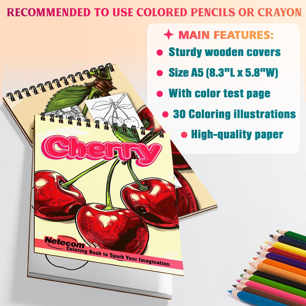 Netecom Cherry Coloring Sheets For Adults
