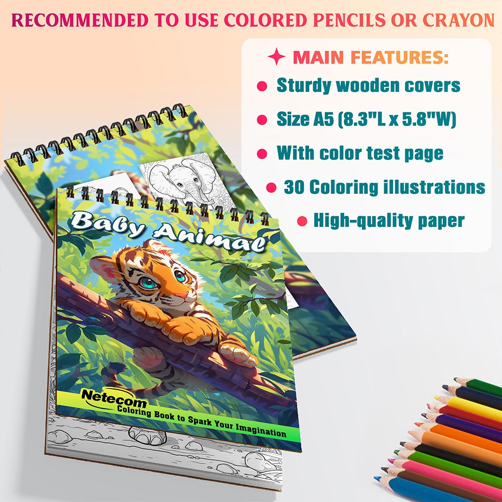 Netecom Baby Animal Coloring Sheets For Adults