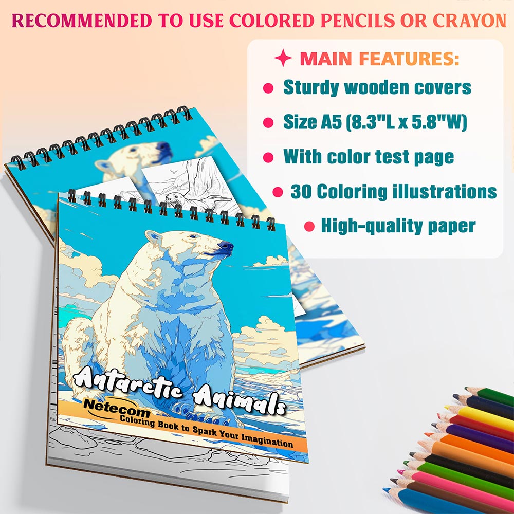 Netecom Antarctic Animals Coloring Sheets For Adults
