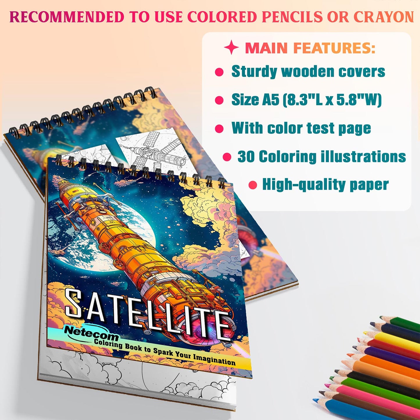 Netecom Satellite Coloring Sheets For Adults