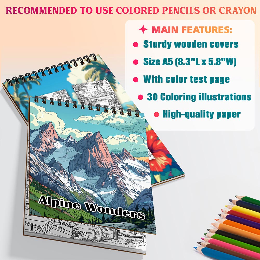 Netecom Alpine Wonders Coloring Sheets For Adults