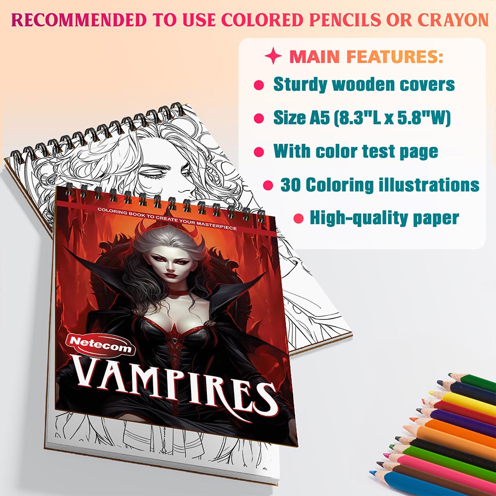 Netecom Vampires Coloring Sheets For Adults