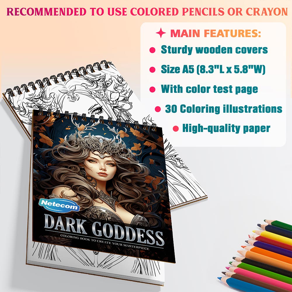 Netecom Dark Goddess Coloring Sheets For Adults