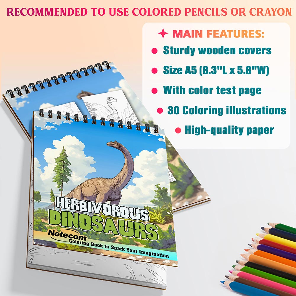 Netecom Herbivorous Dinosaurs Coloring Sheets For Adults