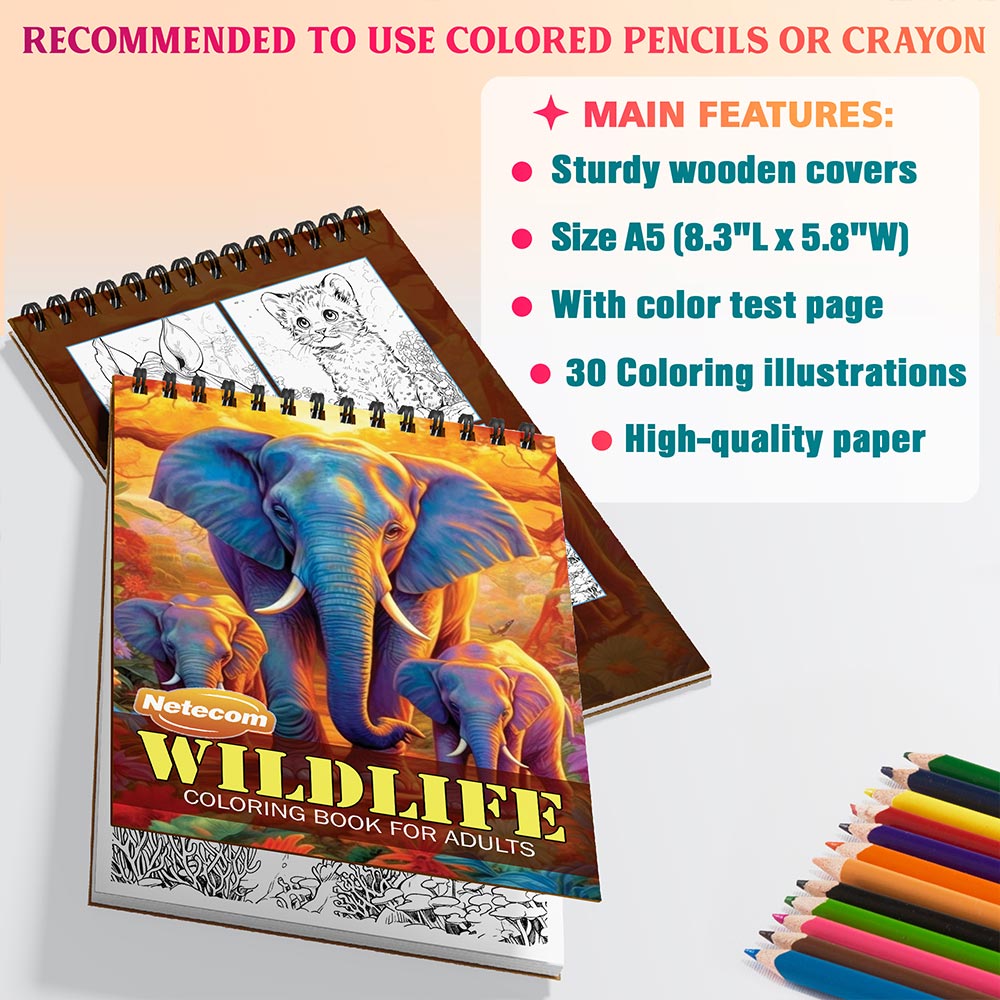 Netecom Wildlife Coloring Sheets For Adults