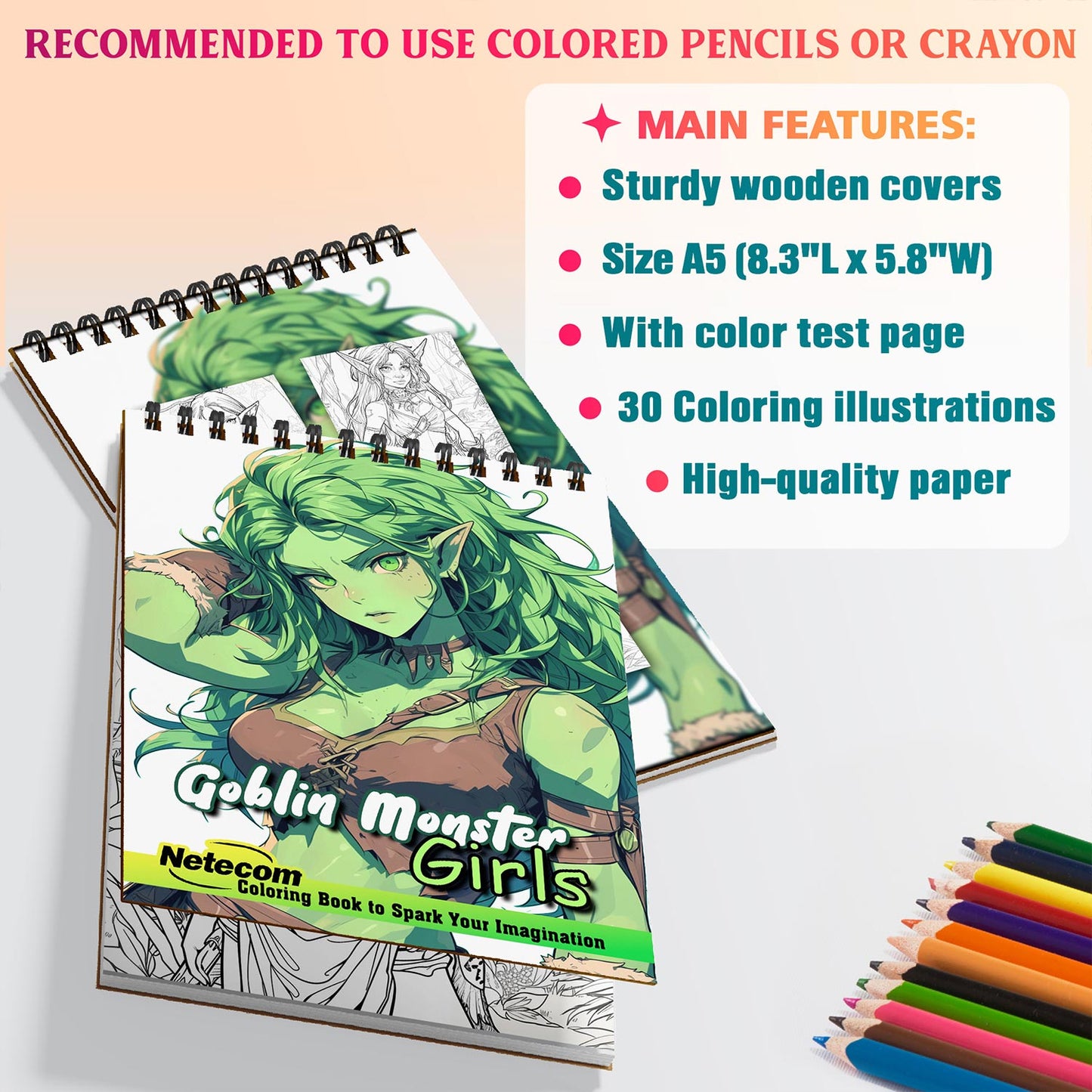 Netecom Goblin Monster Girls Coloring Sheets For Adults