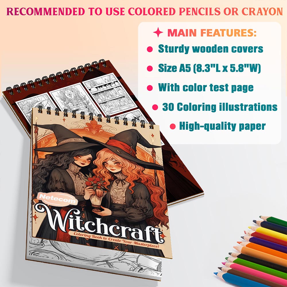 Netecom Witchcraft Coloring Sheets For Adults