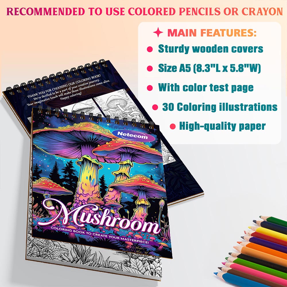 Netecom Mushroom Coloring Sheets For Adults