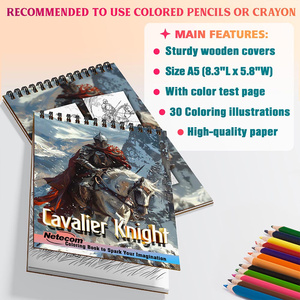 Netecom Cavalier Knight Coloring Sheets For Adults