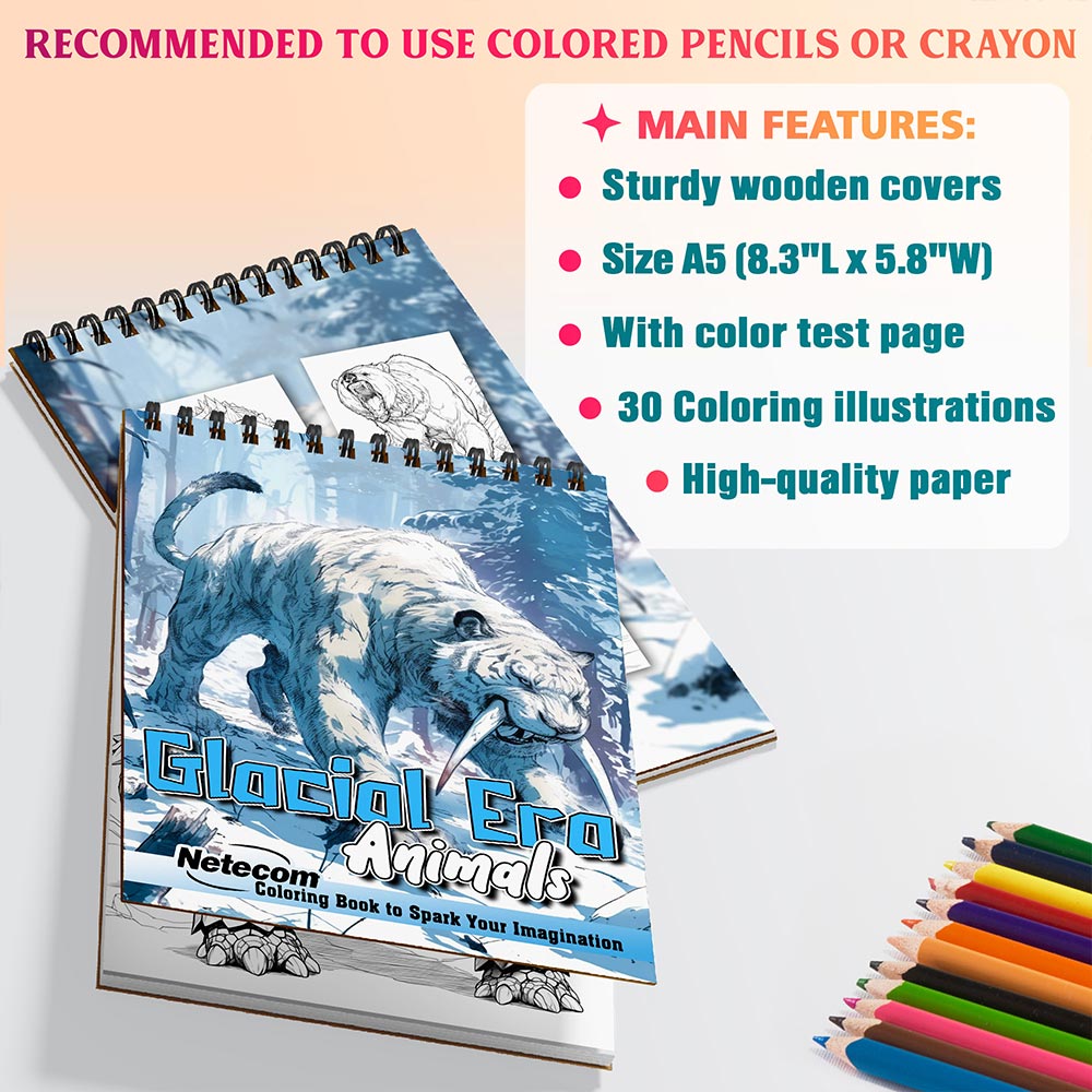 Netecom Glacial Era Animals Coloring Sheets For Adults