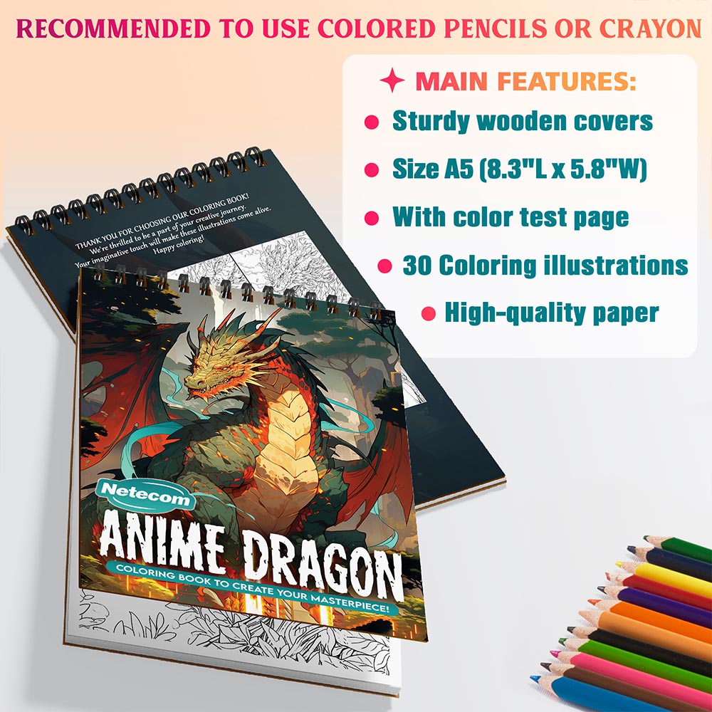 Netecom Anime Dragons Coloring Sheets For Adults