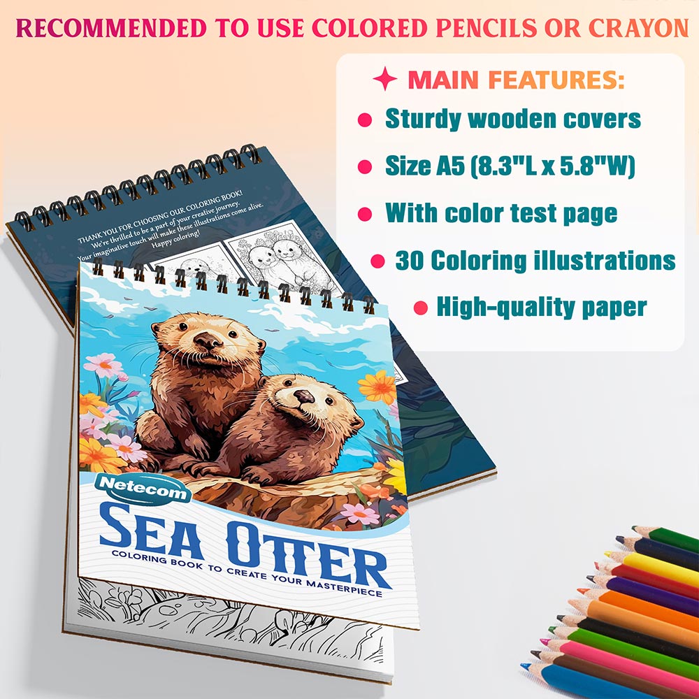 Netecom Sea Otter Coloring Sheets For Adults
