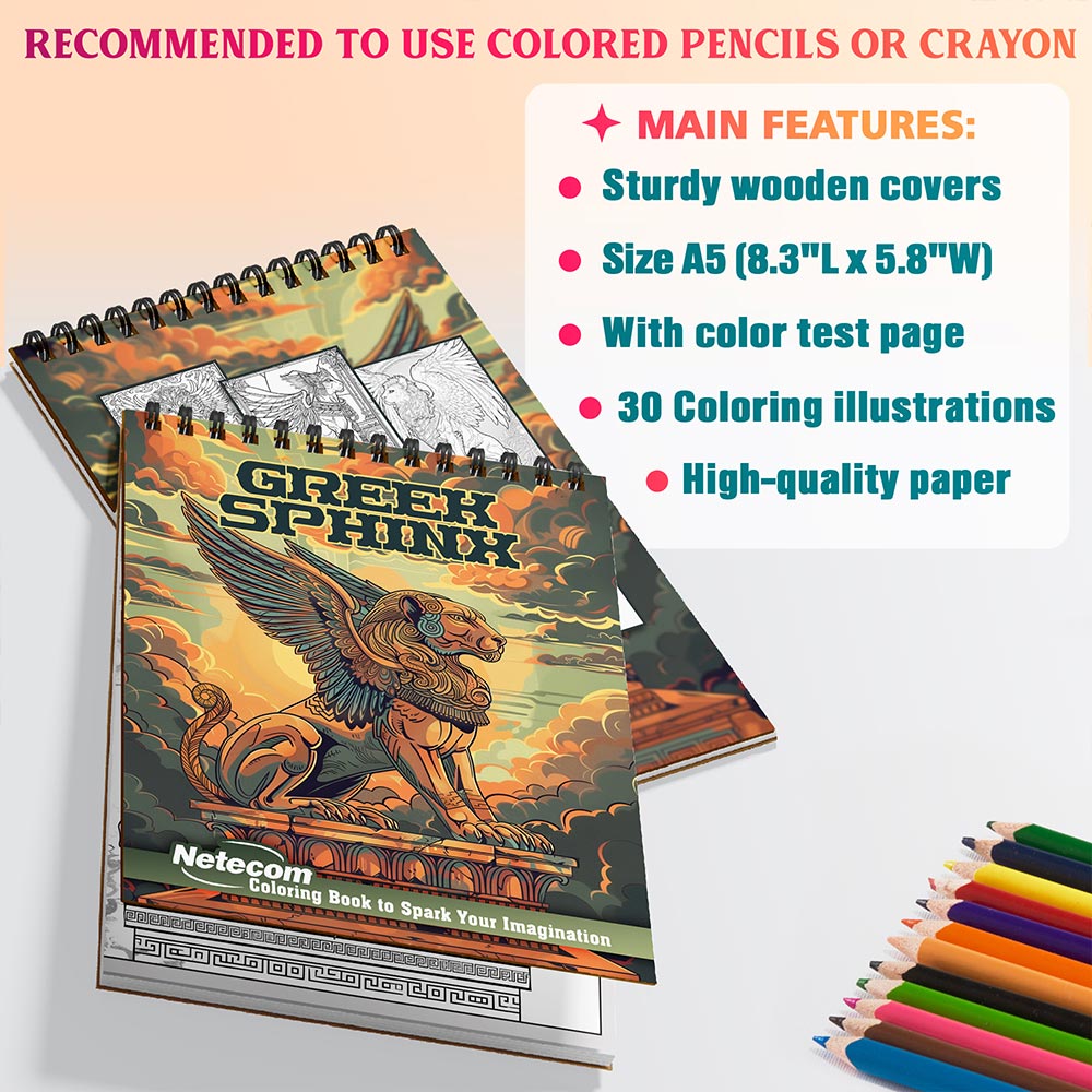 Netecom Greek Sphinx Coloring Sheets For Adults