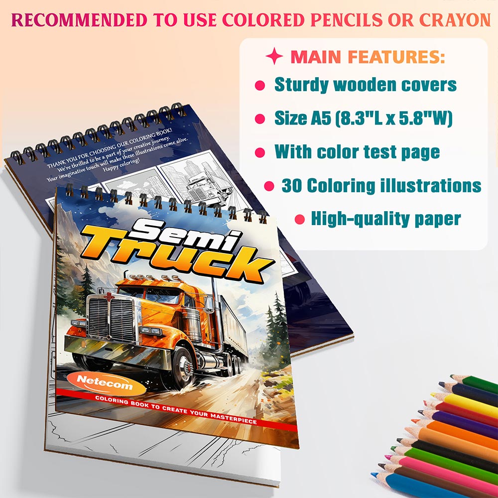 Semi Truck Coloring Sheets For Adults