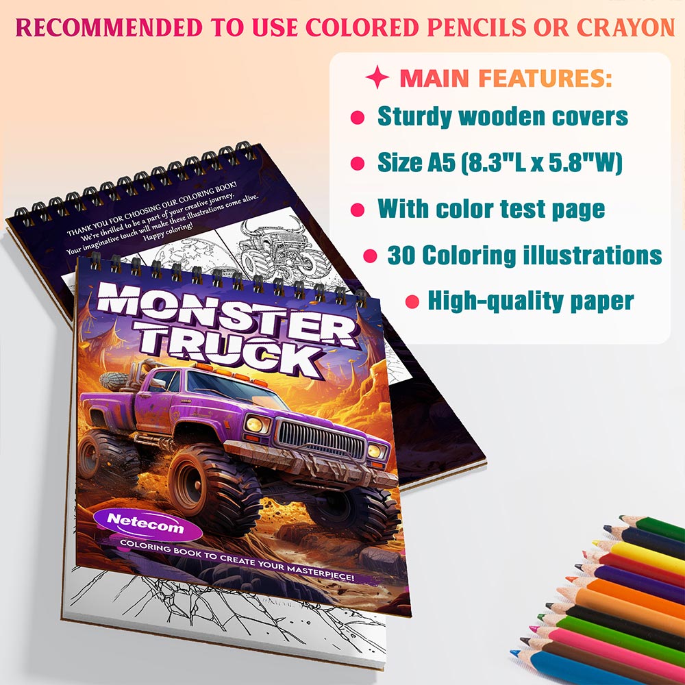 Monster Truck Coloring Sheets For Adults