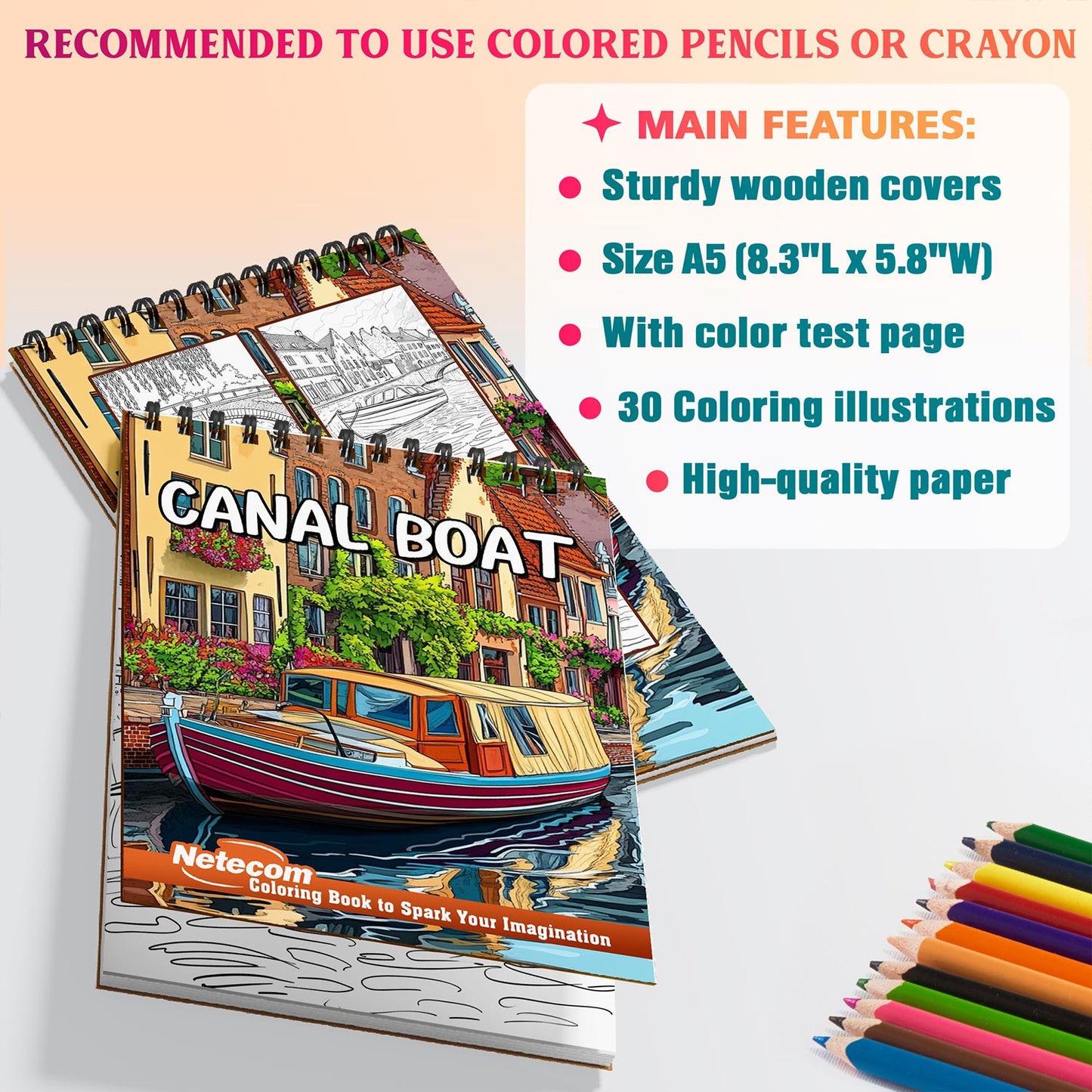 Netecom Canal Boat Coloring Sheets For Adults