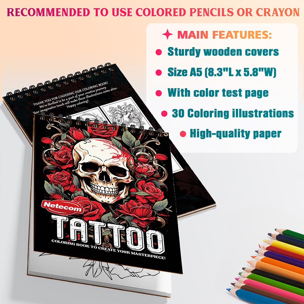 Netecom Tattoo Coloring Sheets For Adults