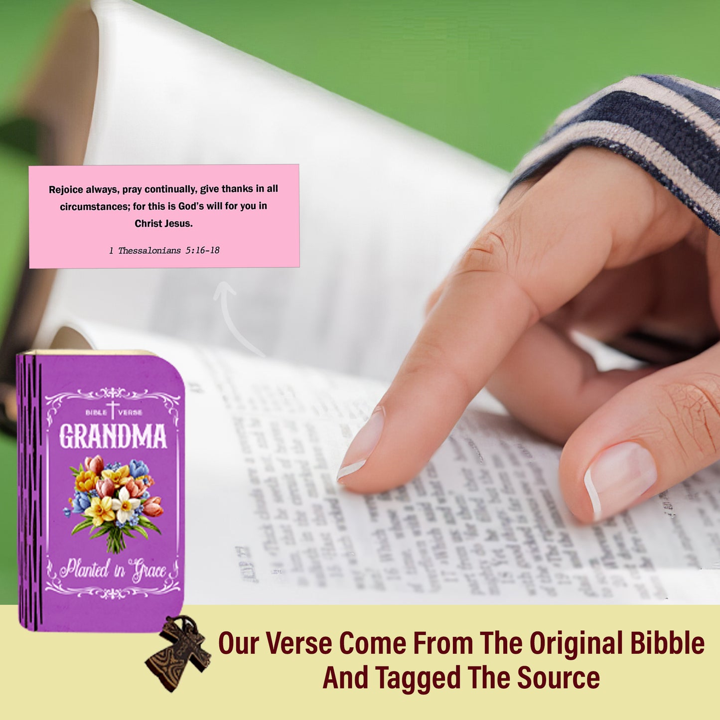 Bible Verse Box for Grandma– 150 Prayer Cards, Read Me Whenever Bible Verses With Wooden Box for Emotion & Feeling, Mother's Day, Inspirational Scriptures, Christian Bible Gifts for Women