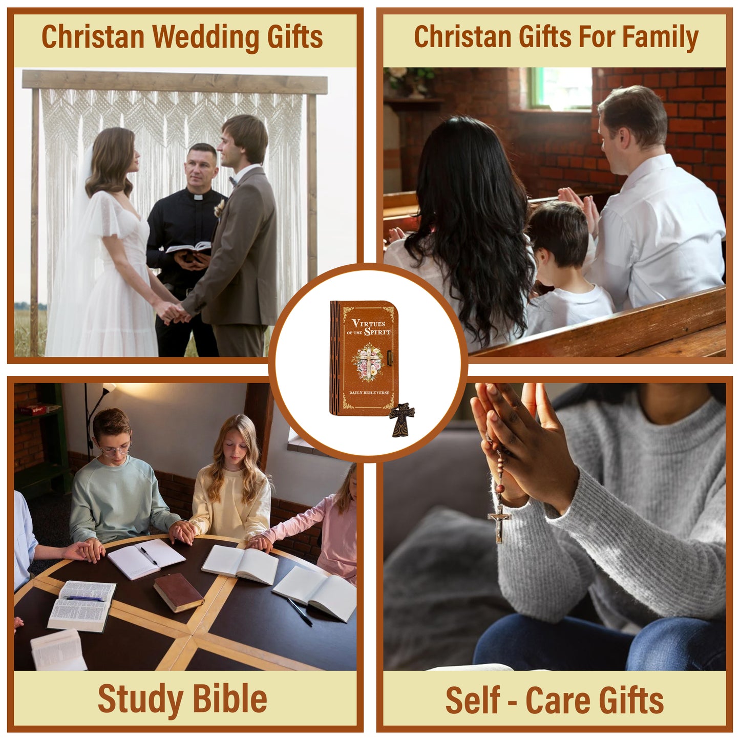 Christian Bible Verses Cards Box, 150 PCS Prayer Cards Virtues Bible Verses, Daily Inspirational Scripture Hope Box, Church Religious Gifts with Cross for Women Men