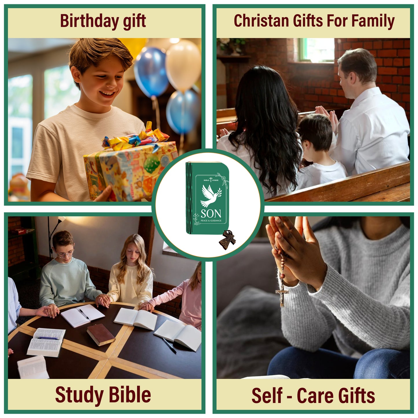 Bible Verse Box for Son– 150 Prayer Cards, Read Me Whenever Bible Verses With Wooden Box for Emotion & Feeling, Birthday Day Gift for Him, Inspirational Scriptures, Christian Bible Gifts