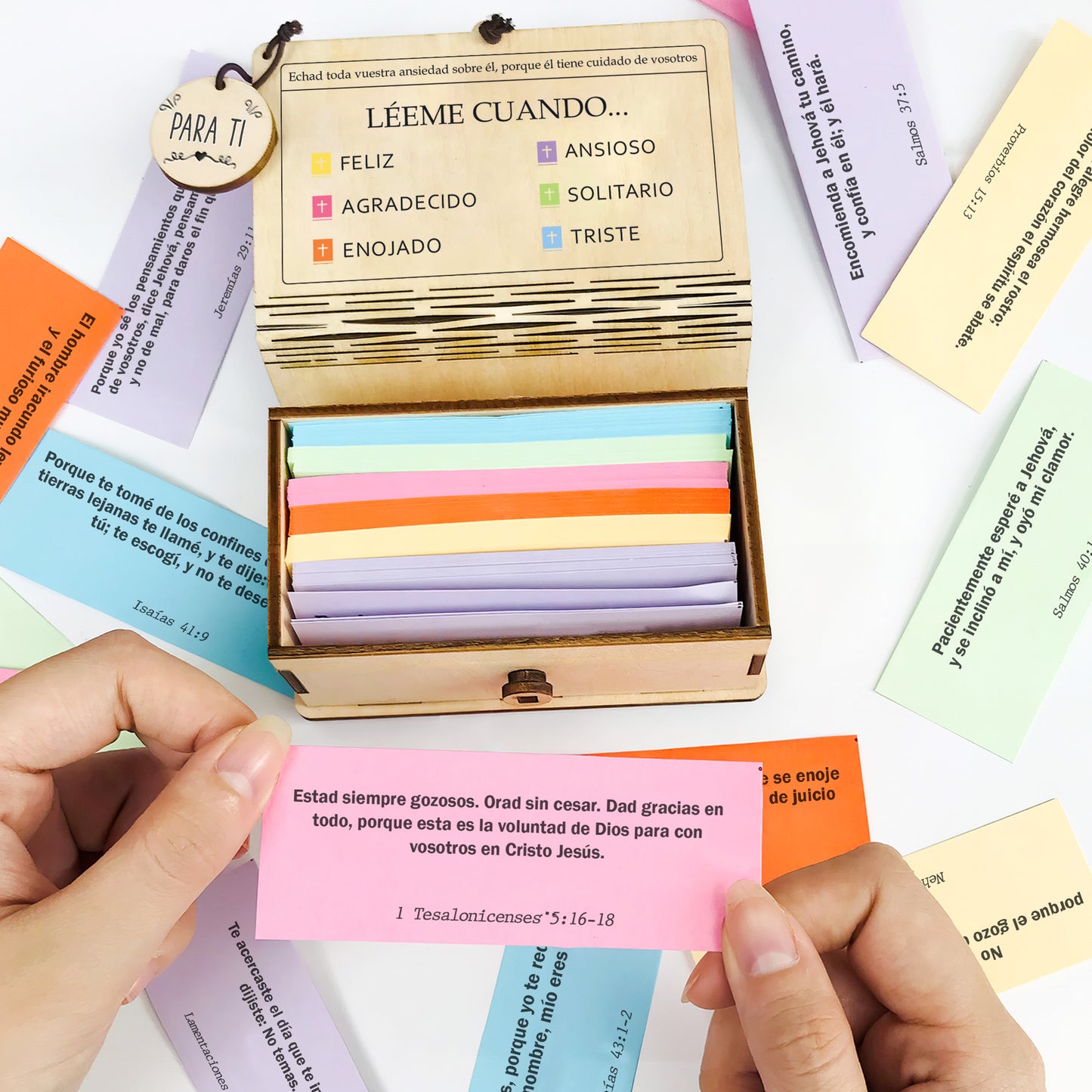 Netecom Spanish Bible Verse Box Set, 150 Daily Scripture Cards, Caja De Versículos De La Biblia, Regalos Cristianos, Gift for Women, Inspiration Christian Gifts