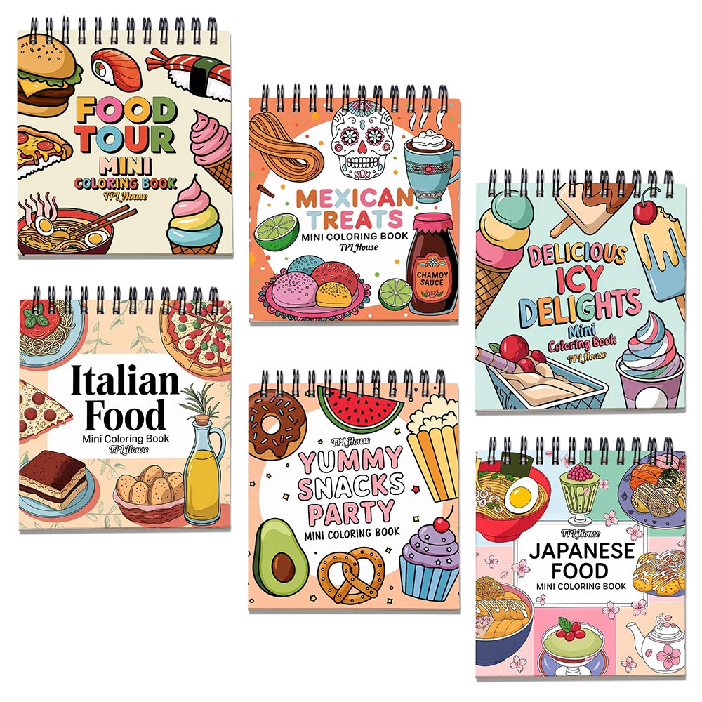 Foods Mini Coloring Book for Adult