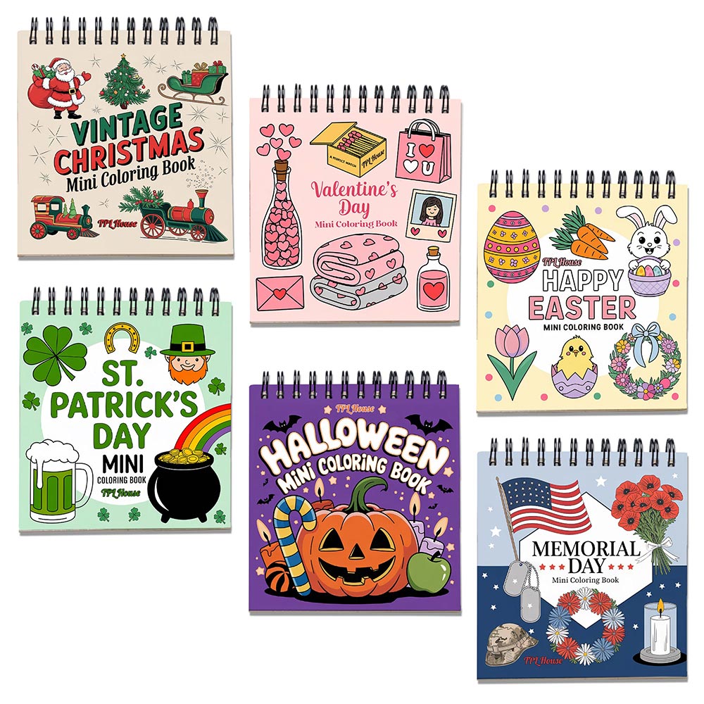 Holiday Mini Coloring Book for Adult