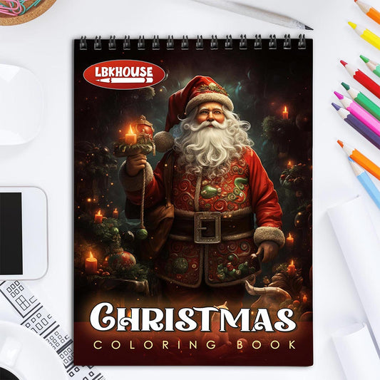 LBKHOUSE Christmas Coloring Book for Adult