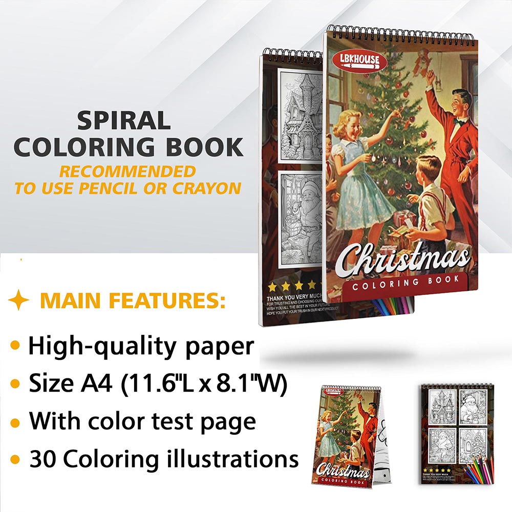 LBKHOUSE Christmas Coloring Sheets for Adult