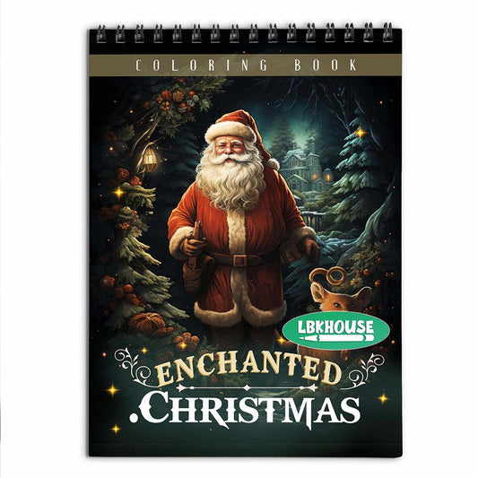 LBKHOUSE Christmas Enchanted Coloring Book for Adult