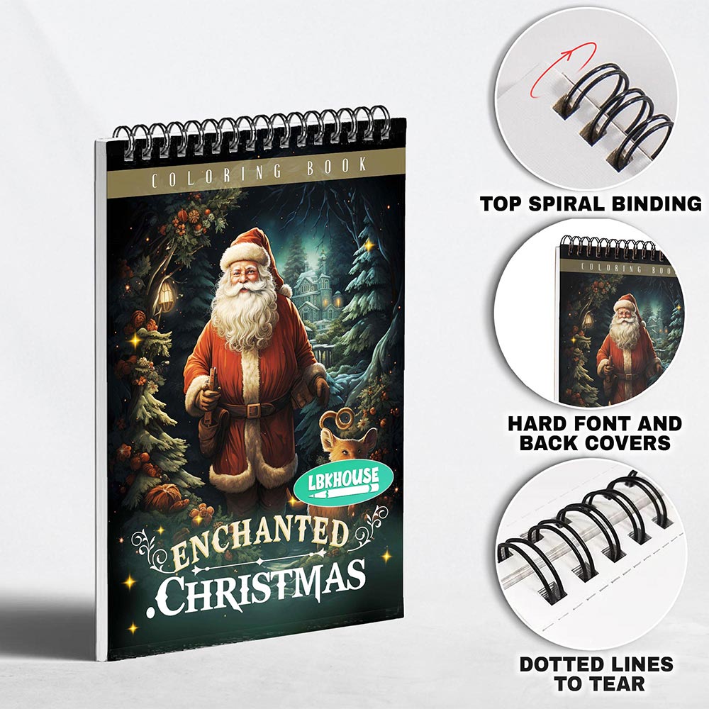 LBKHOUSE Christmas Enchanted Coloring Pages for Adult