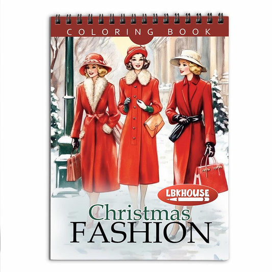 LBKHOUSE Christmas Fashion Coloring Book for Adult