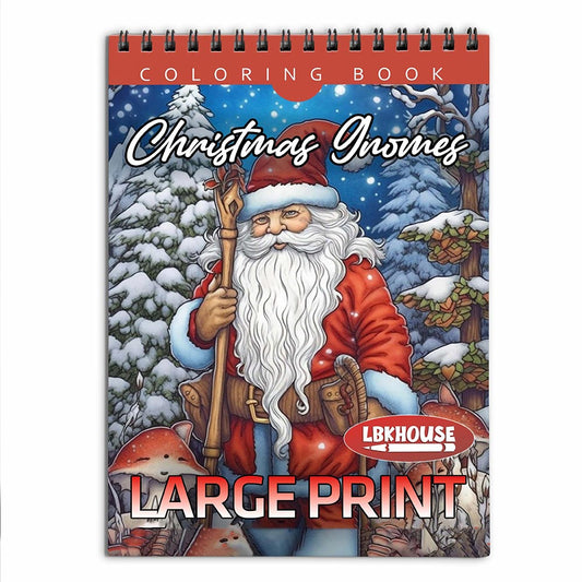 LBKHOUSE Christmas Gnomes Coloring Book for Adult
