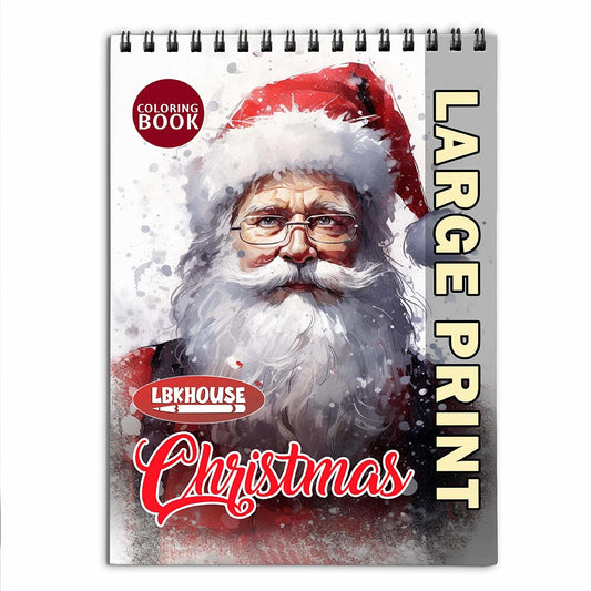LBKHOUSE Christmas Large Print Coloring Book for Adult