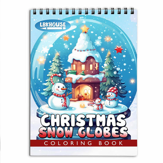 LBKHOUSE Christmas Snow Globes Coloring Book for Adult