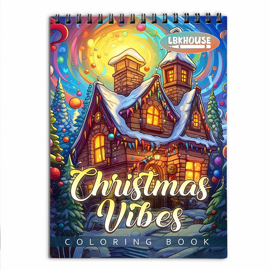 LBKHOUSE Christmas Vibes Coloring Book For Adults