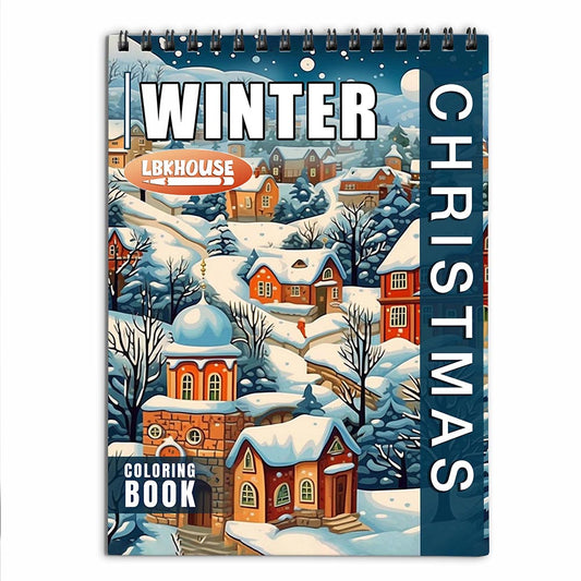 LBKHOUSE Christmas Winter Coloring Book For Adults
