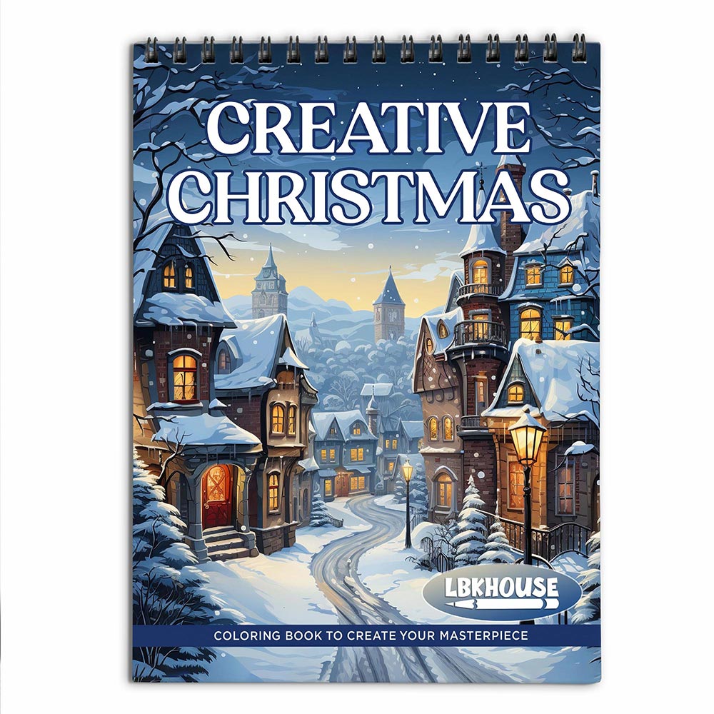 LBKHOUSE Creative Christmas Coloring Book for Adults