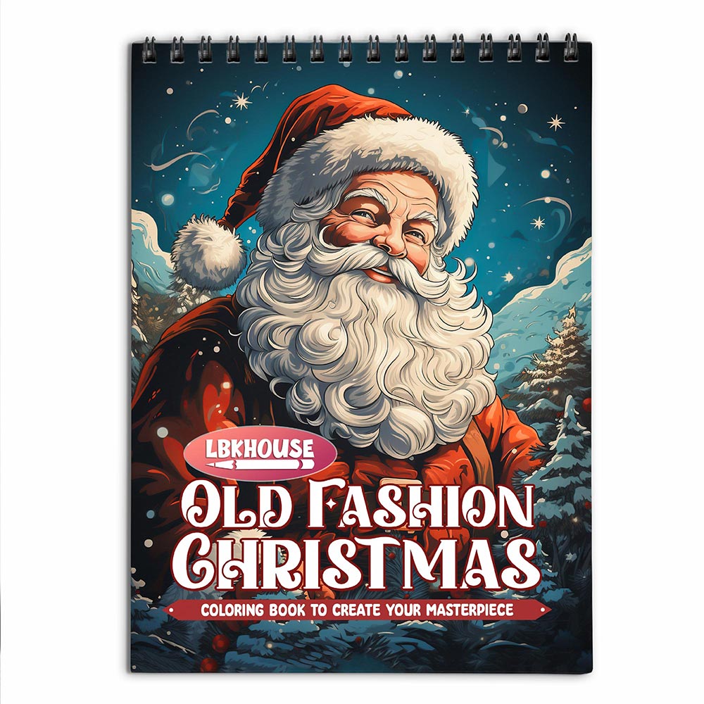 LBKHOUSE Old Fashioned Christmas Coloring Book for Adult