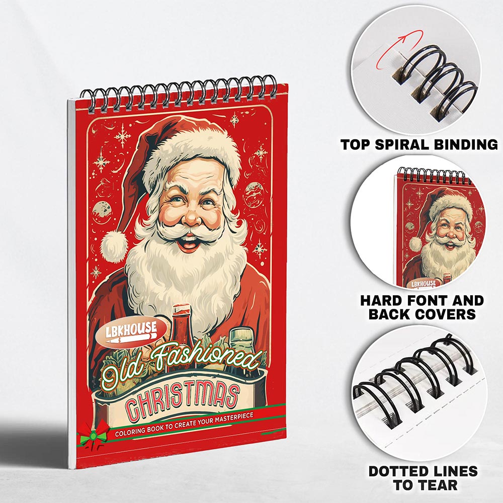 LBKHOUSE Old Fashioned Christmas Coloring Pages for Adult
