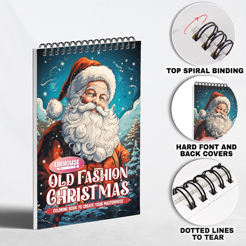 LBKHOUSE Old Fashioned Christmas Coloring Pages for Adult